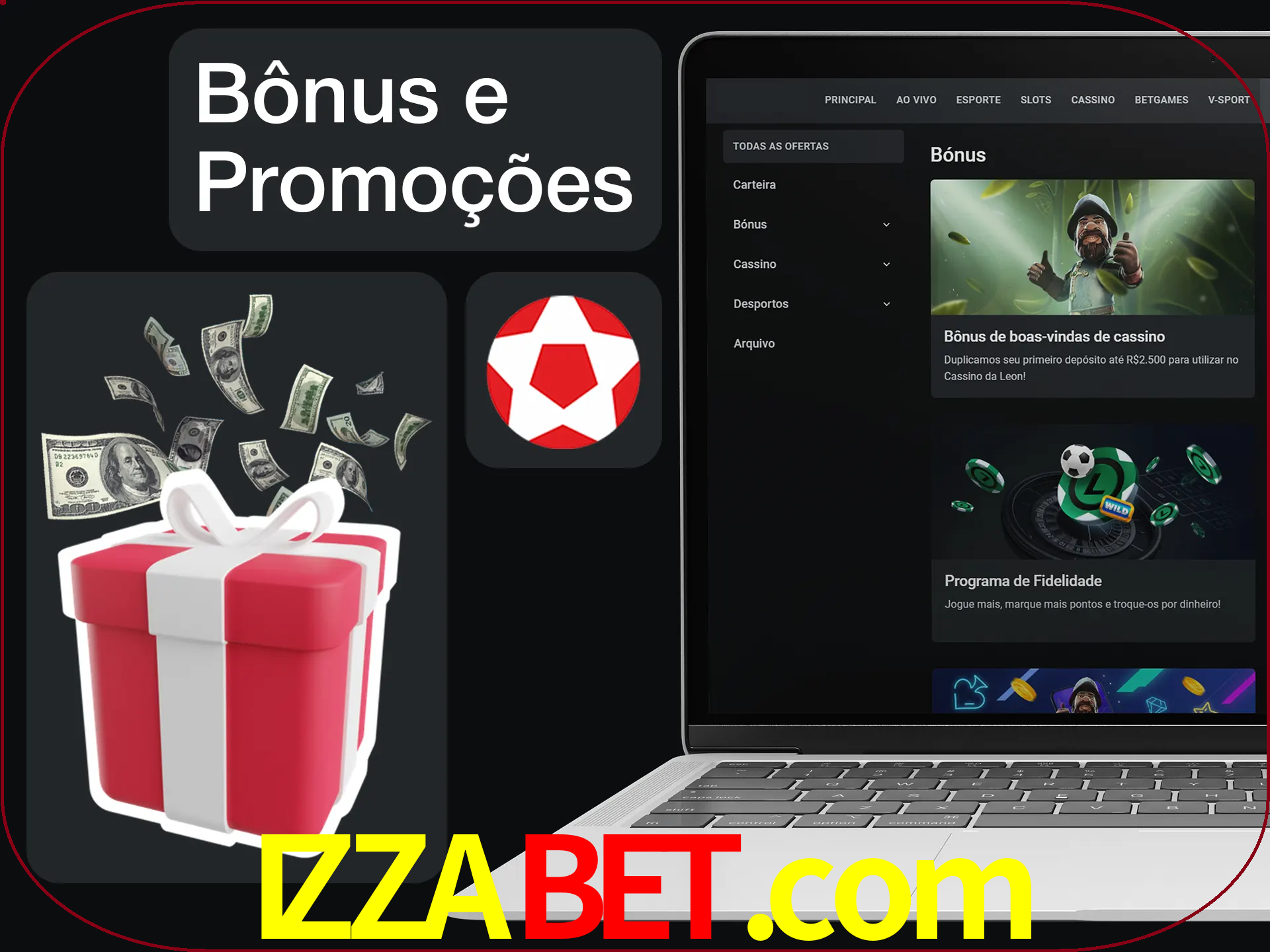 Verifique se há novos bônus e promoções.